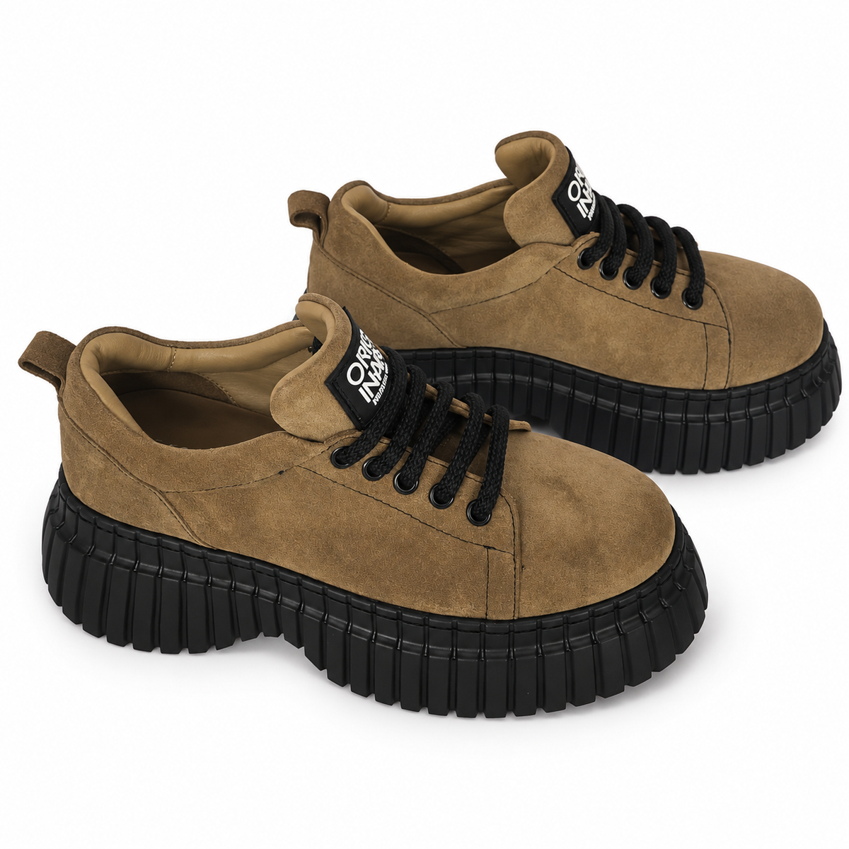 Pantofi Casual Damă Dogati 018 70940 Tutun Velur – vedere 9