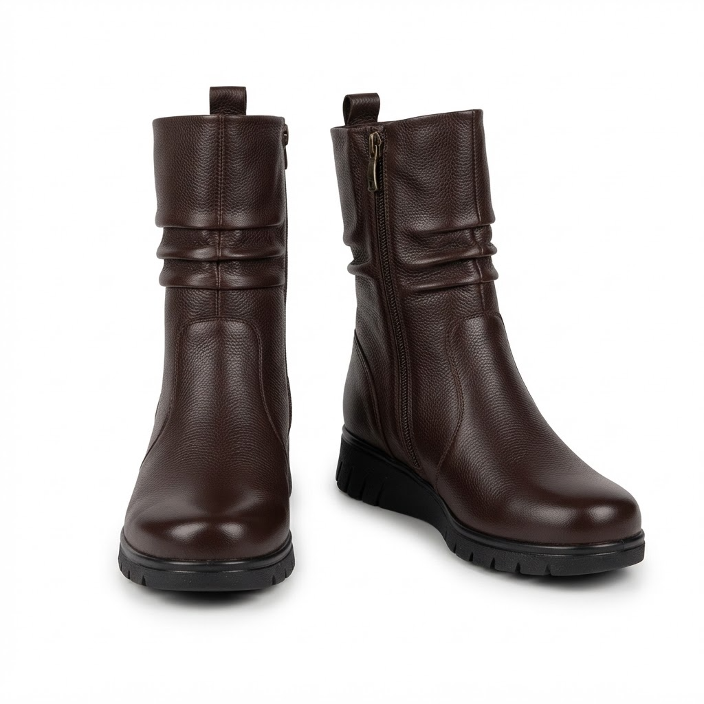 Ghete Casual Damă Caprice 26455-45 337 Maro Închis – Piele Naturală – vedere 9