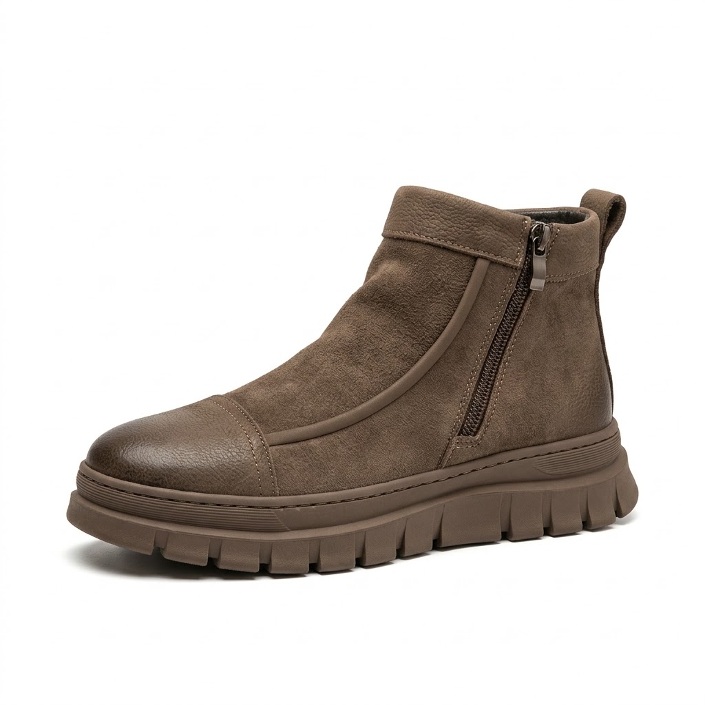 Ghete Casual Bărbați Franco Gerardo 5787 Maro – vedere 9