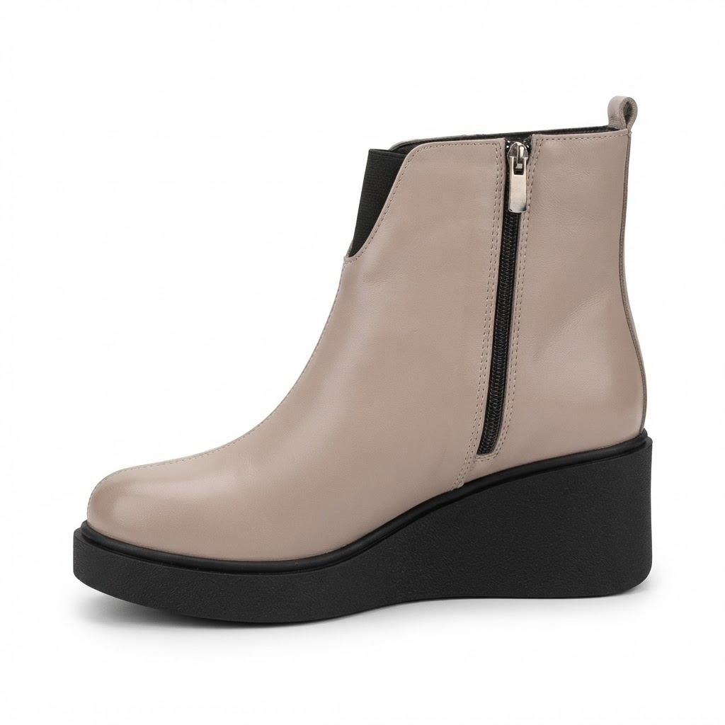 Ghete Casual Damă Dogati 061 27101 Grej Perlat – Piele Naturală – vedere 9