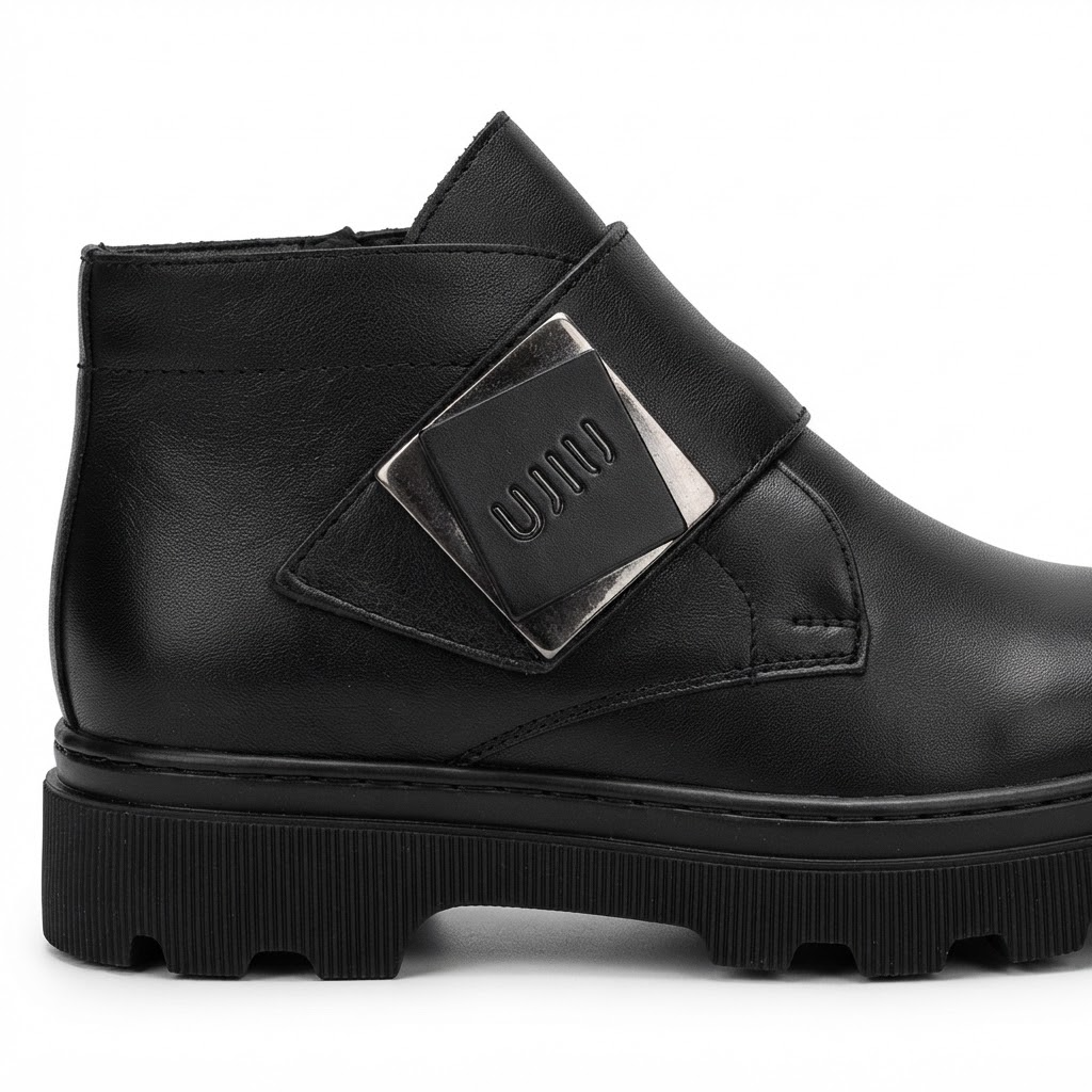 Ghete Casual Damă Dogati 011 YNK 4041 Negru – Piele Naturală – vedere 9