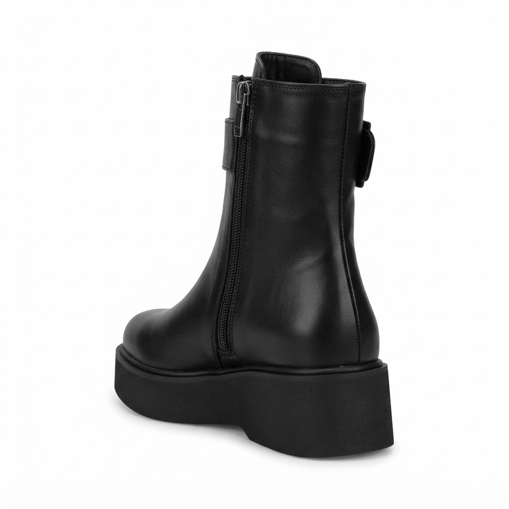 Ghete Casual Damă Dogati 061 27102 Negru – Piele Naturală – vedere 9