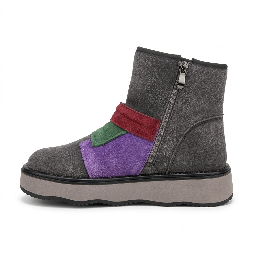 Ghete Casual Damă Franco Gerardo 5563S Gri – vedere 9