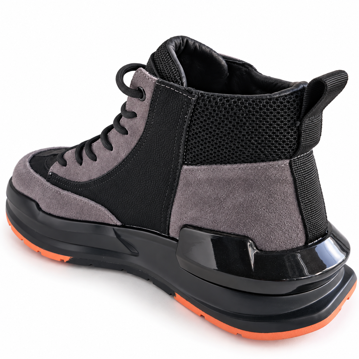 Ghete Casual Bărbați Franco Gerardo 3836 Negru-Gri – vedere 9