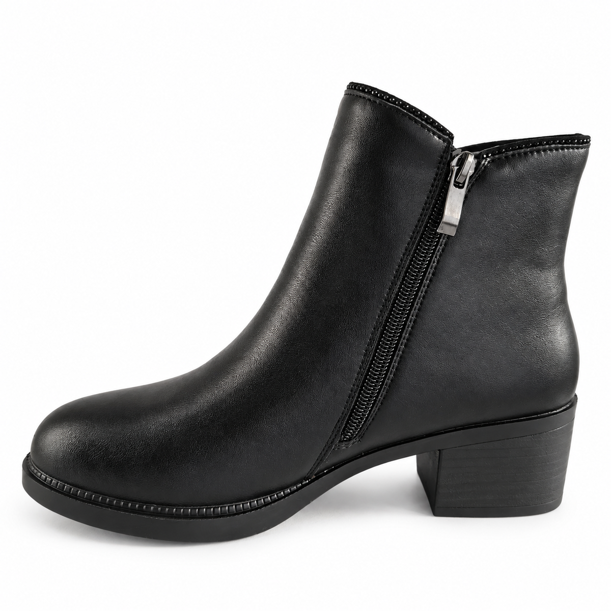 Ghete Casual Damă Formazione E0210-1 Negru – vedere 9