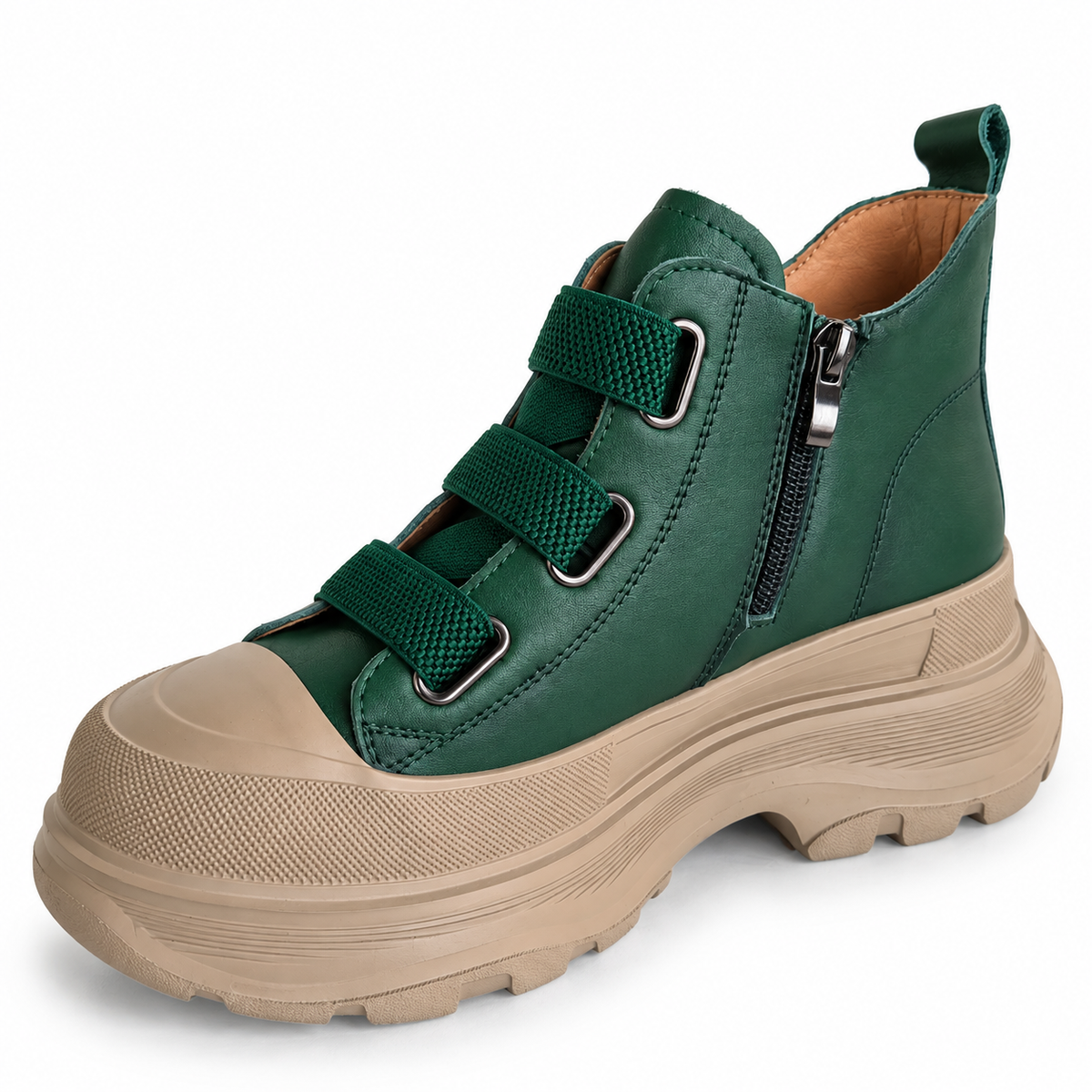 Ghete Casual Damă Franco Gerardo 66082 Verde – vedere 9