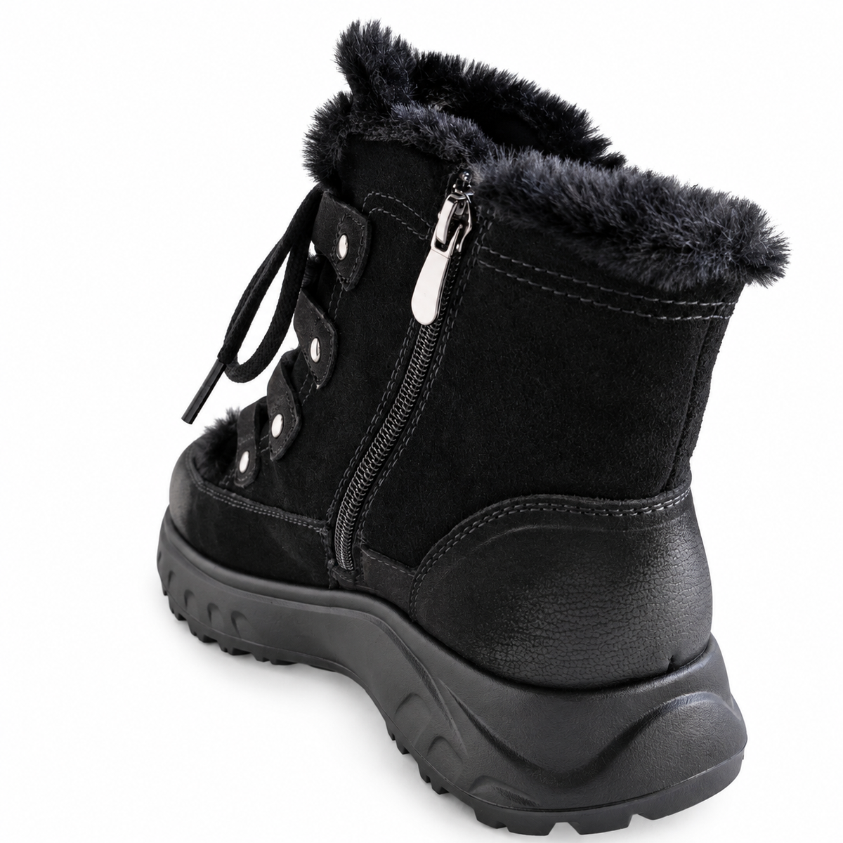 Ghete Casual Damă Franco Gerardo 3602 Negru – vedere 9