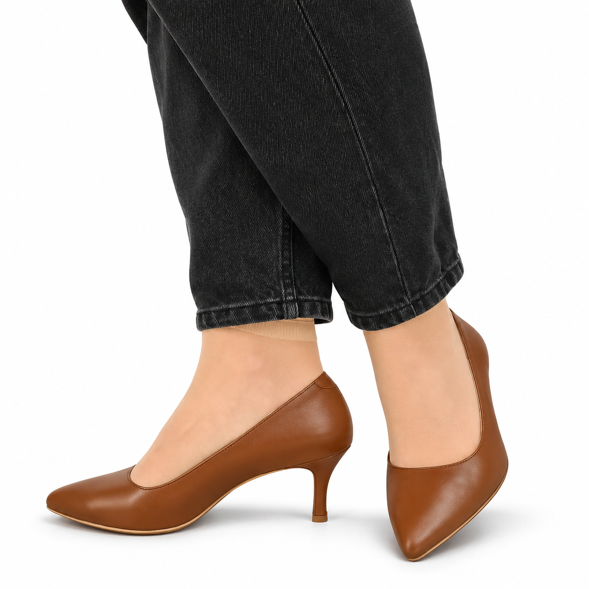 Pantofi Eleganți Damă Antonio 5420 Maro Camel - vedere 3