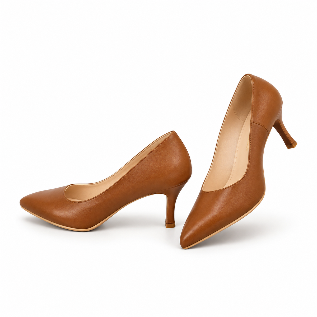 Pantofi Eleganți Damă Antonio 5420 Maro Camel - vedere 4