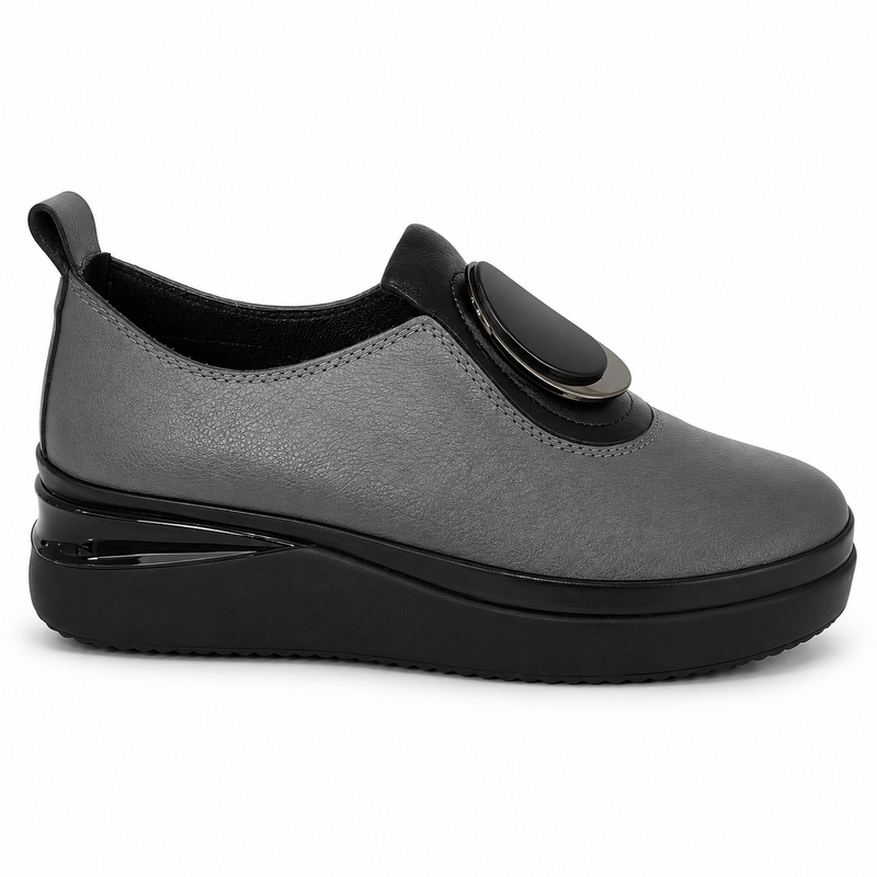 Pantofi Casual Damă Dogati 061 2450 Gri – Piele Naturală - vedere 1/6