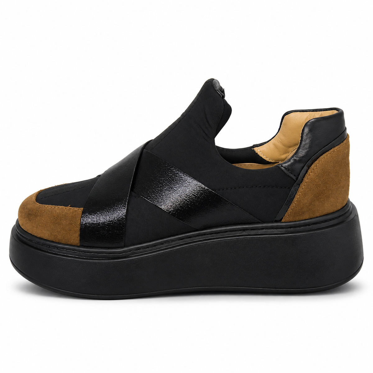 Pantofi Casual Damă Dogati 095 7877-44 Taba – Piele Întoarsă - vedere 3/6