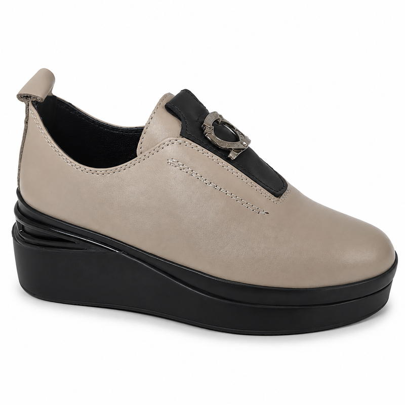 Pantofi Casual Damă Dogati 061 24238-A Visione + Negru – Piele Naturală - vedere 1/6