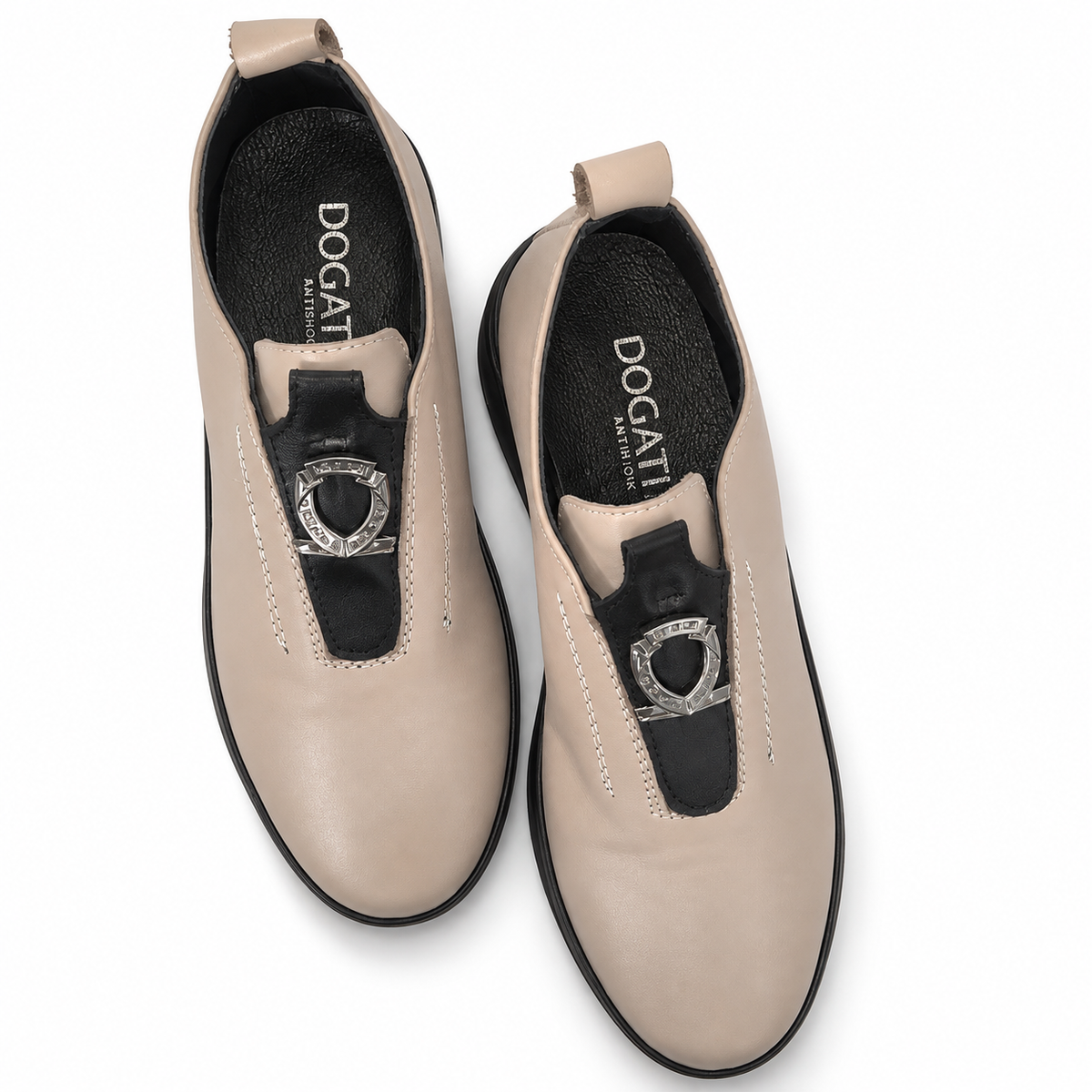 Pantofi Casual Damă Dogati 061 24238-A Visione + Negru – Piele Naturală - vedere 6/6