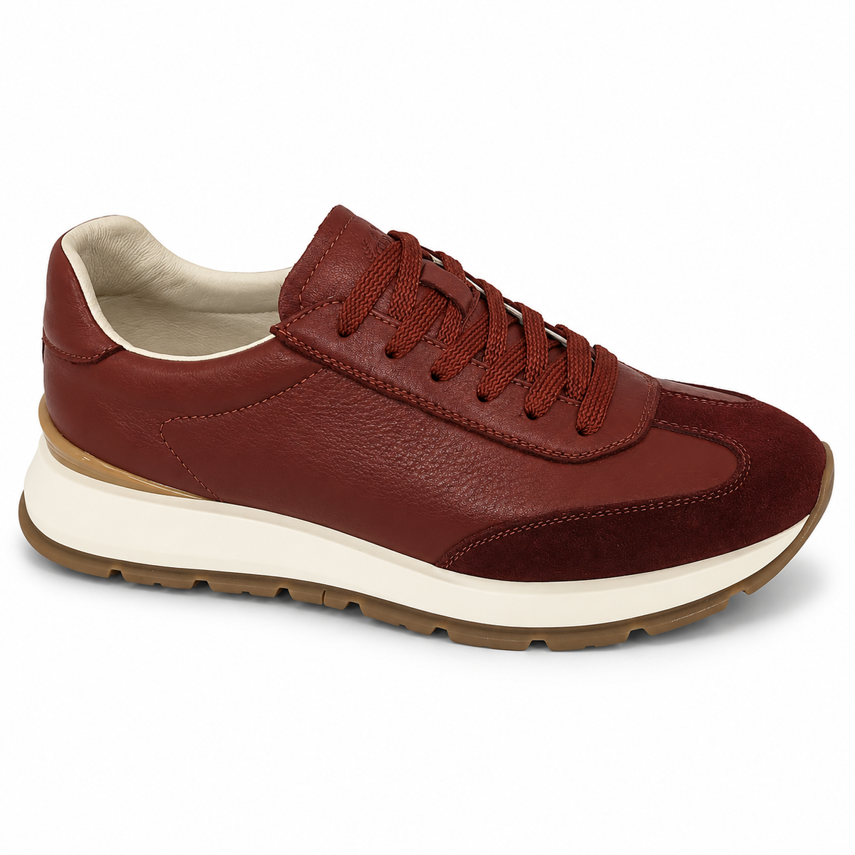 Pantofi Casual Bărbați Franco Gerardo 8813 Bordo – Piele Naturală - vedere 1/6