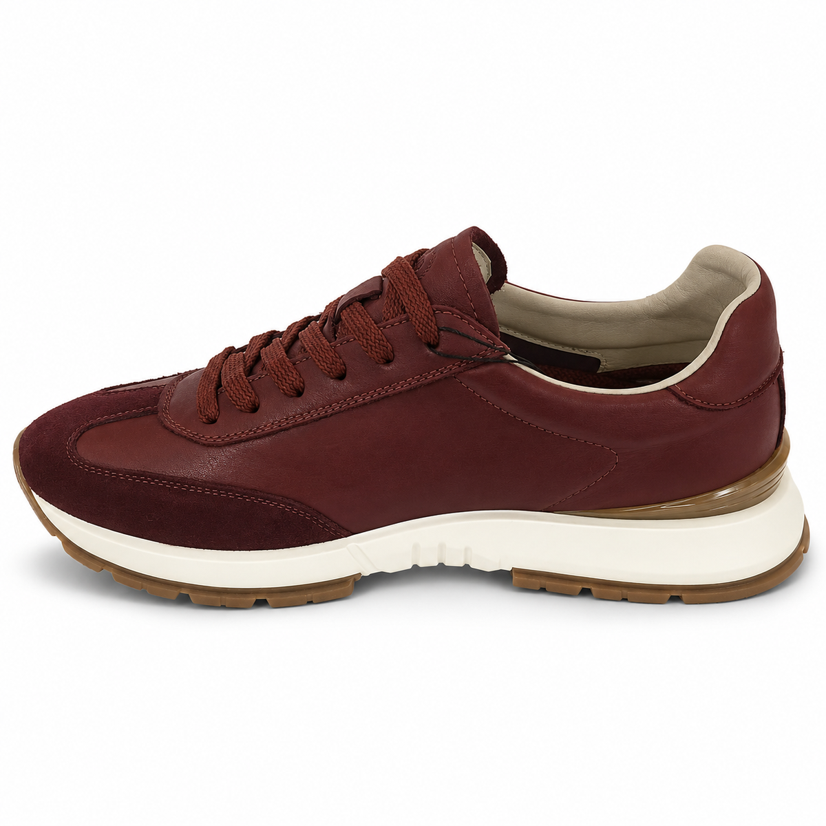 Pantofi Casual Bărbați Franco Gerardo 8813 Bordo – Piele Naturală - vedere 2/6