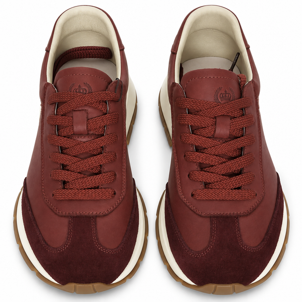 Pantofi Casual Bărbați Franco Gerardo 8813 Bordo – Piele Naturală - vedere 4/6