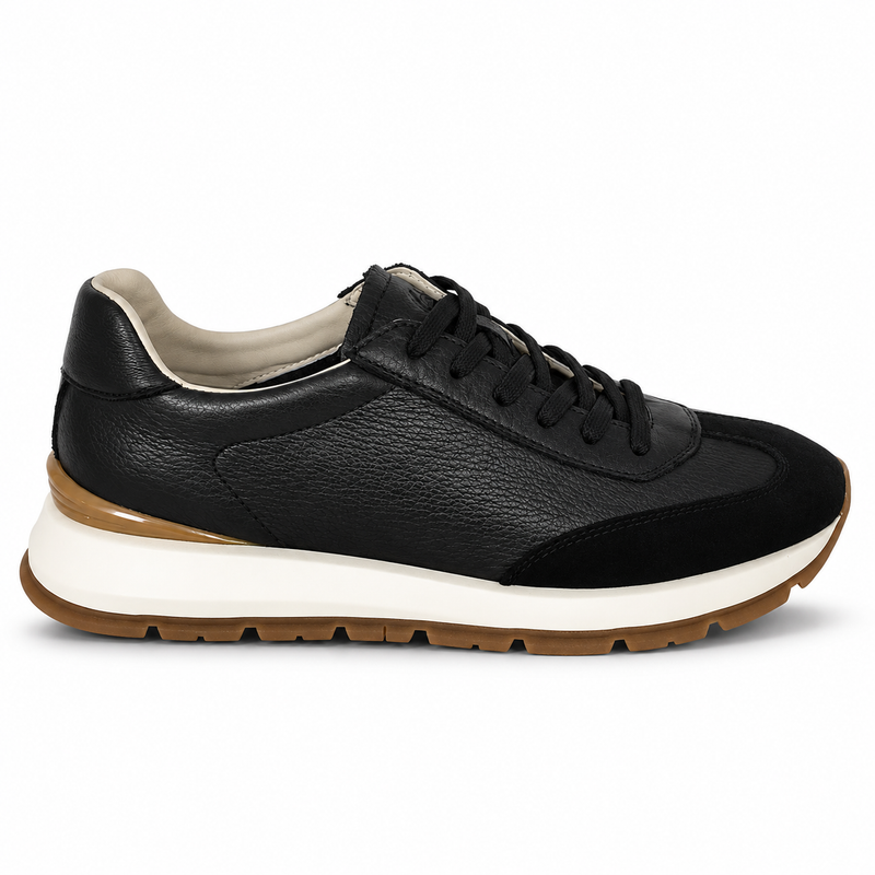 Pantofi Casual Bărbați Franco Gerardo 8813 Negru – Piele Naturală - vedere 1/6