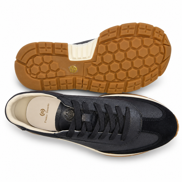Pantofi Casual Bărbați Franco Gerardo 8813 Negru – Piele Naturală - vedere 5/6