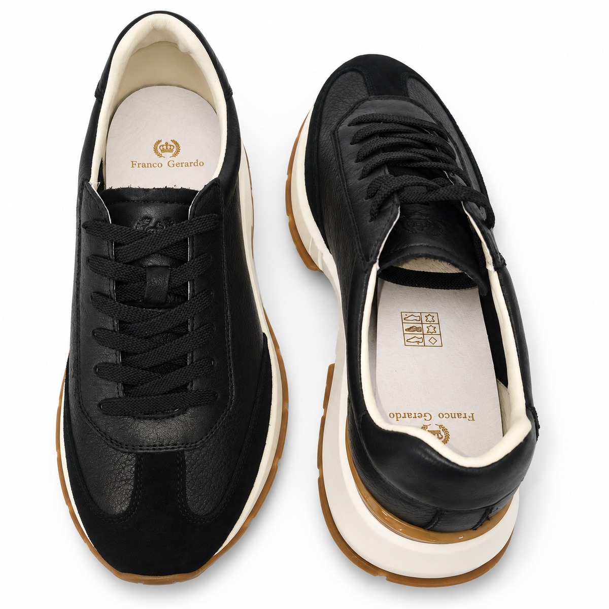 Pantofi Casual Bărbați Franco Gerardo 8813 Negru – Piele Naturală - vedere 6/6