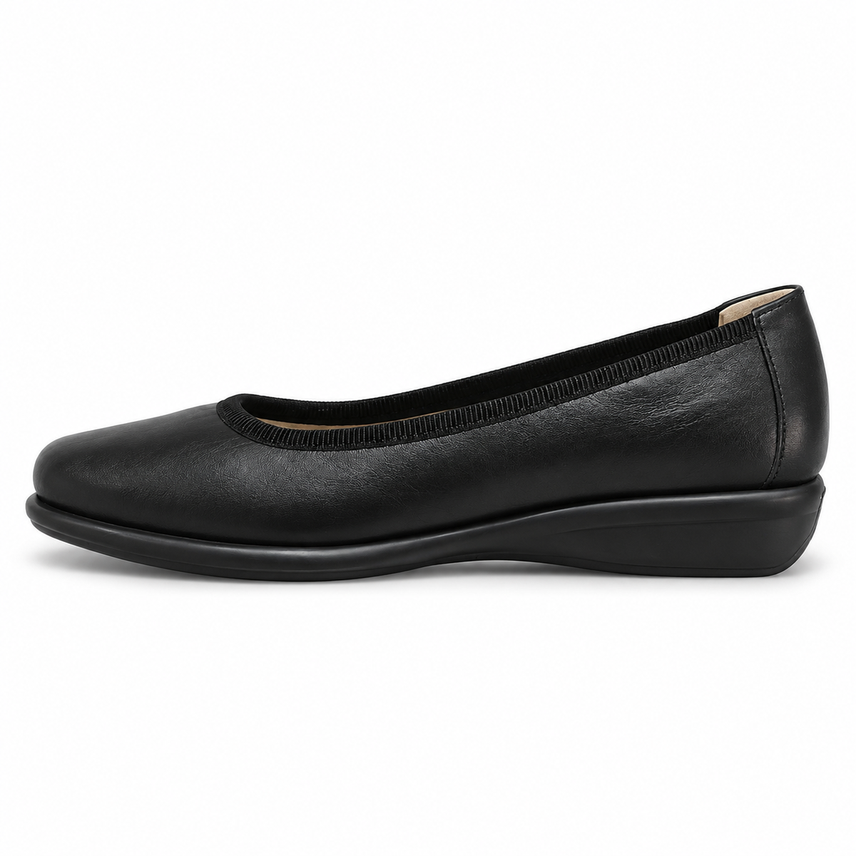 Pantofi Casual Damă Relax E-2669-01 Negru – Piele Naturală - vedere 1/6