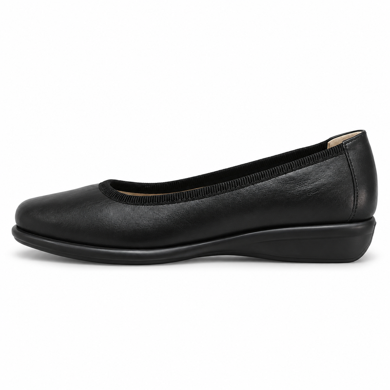Pantofi Casual Damă Relax E-2669-01 Negru – Piele Naturală - vedere 1/6
