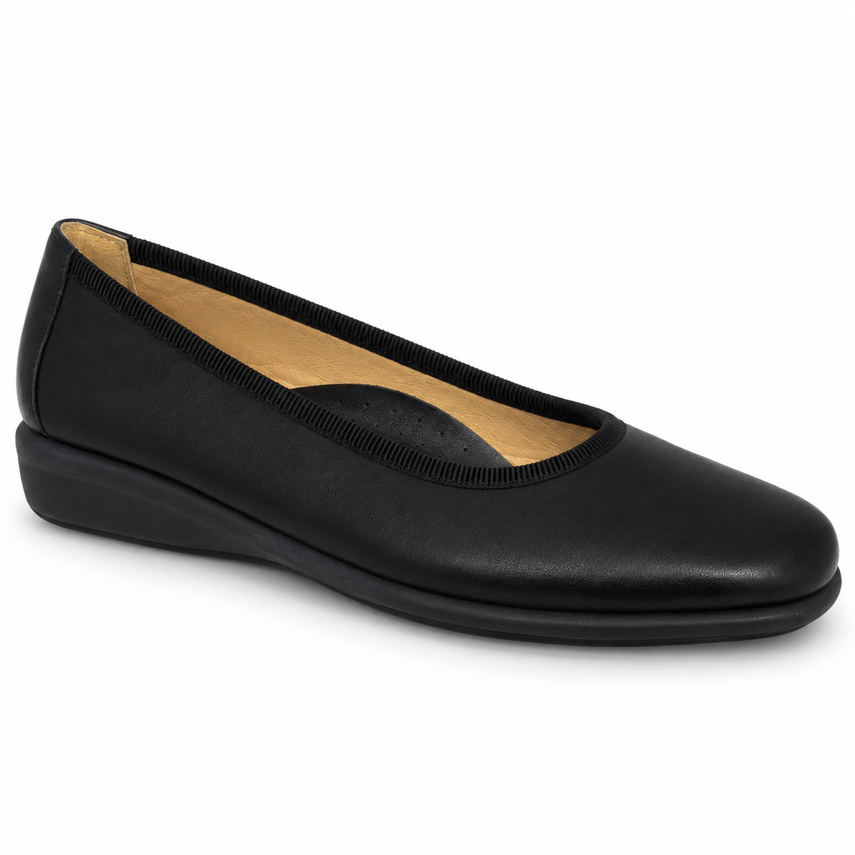 Pantofi Casual Damă Relax E-2669-01 Negru – Piele Naturală - vedere 3/6