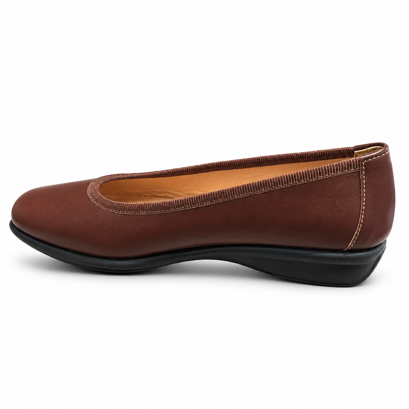 Pantofi Casual Damă Relax E-2669-01 Tabac – Piele Naturală - vedere 1/6