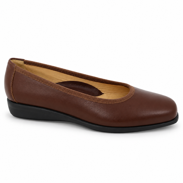 Pantofi Casual Damă Relax E-2669-01 Tabac – Piele Naturală - vedere 3/6