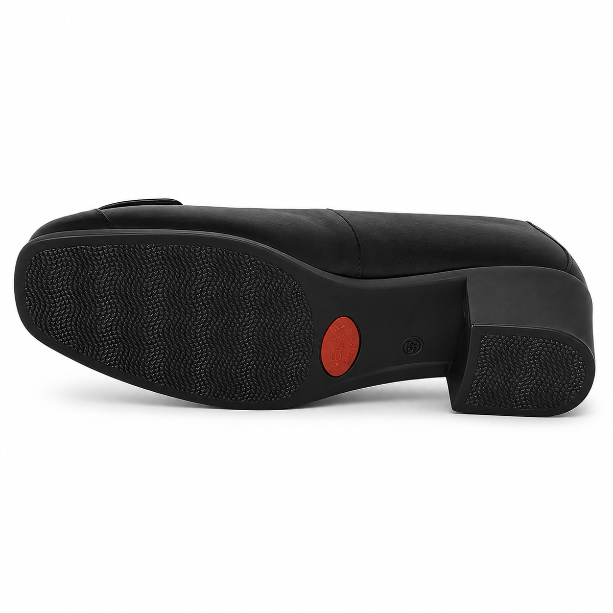 Pantofi Eleganți Damă Relax E-5710-31 Negru – Piele Naturală + Piele Lac (vârf/toc) - vedere 6/6