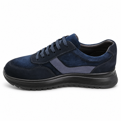 Pantofi Casual Bărbați Eldemas 1-230-270 Albastru – Piele Naturală