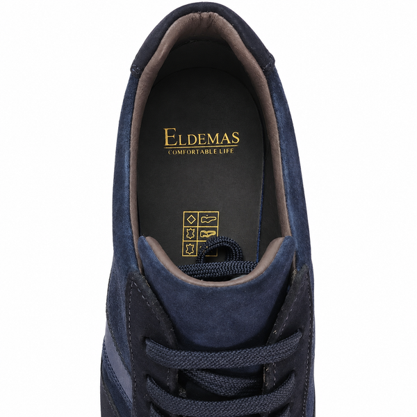 Pantofi Casual Bărbați Eldemas 1-230-270 Albastru – Piele Naturală - vedere 3/5