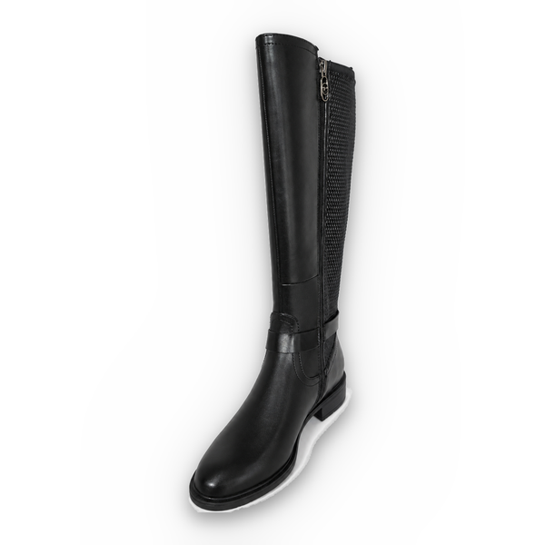 Cizme Elegante Damă Tamaris 25618-43 001 Negru – Piele Naturală + Piele Ecologică Stretch - vedere 4
