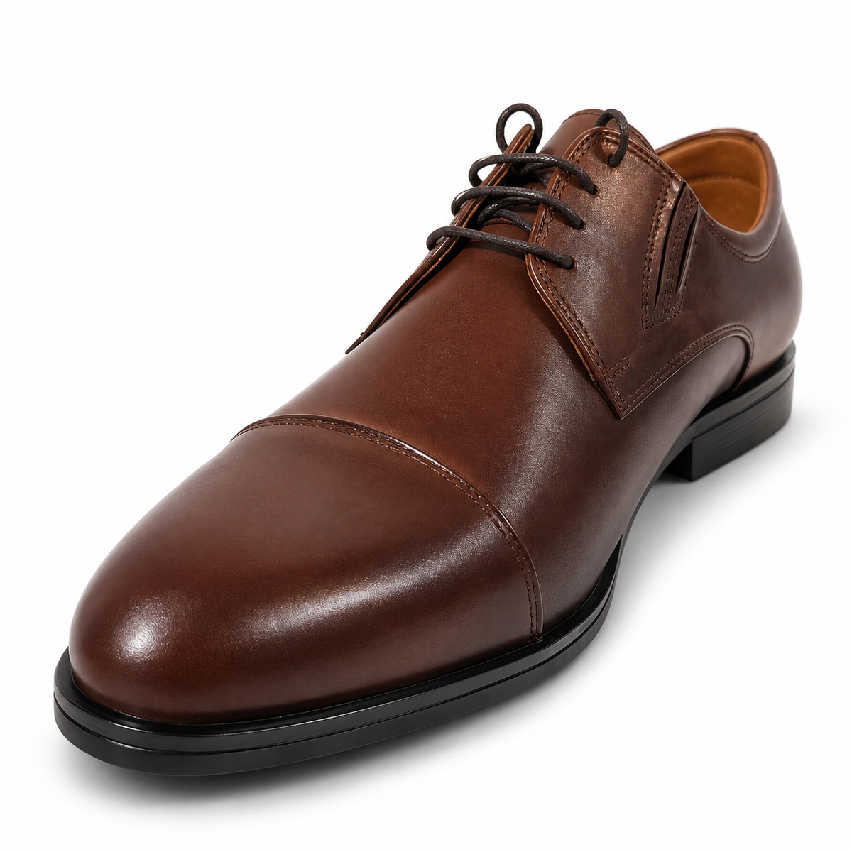 Pantofi Eleganți Bărbați CONHPOL 6757-1256-00S02 Maro – Piele Naturală - vedere 3/6