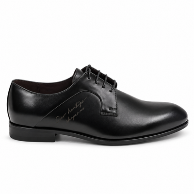 Pantofi Eleganți Bărbați CONHPOL B417-0017-L3P34 Negru – Piele Naturală