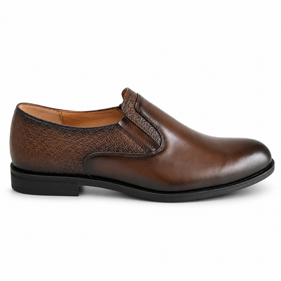 Pantofi Eleganți Bărbați CONHPOL 8220-2108-G2P28 Maro – Piele Naturală