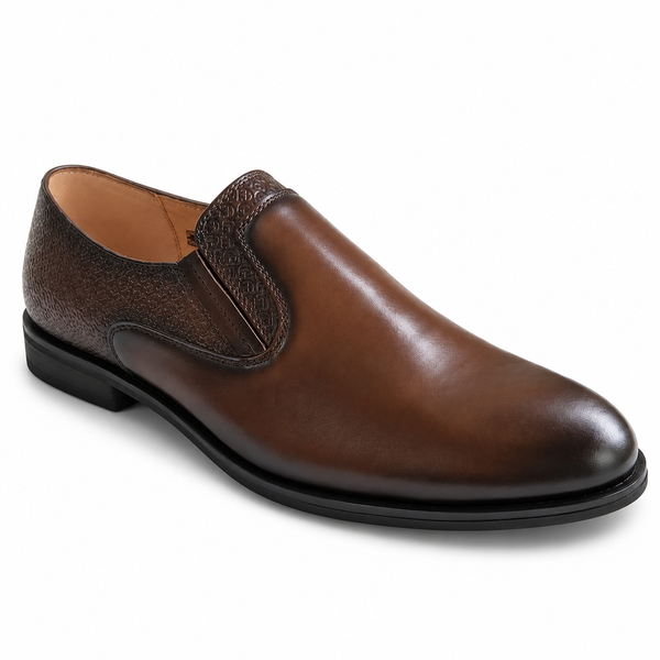 Pantofi Eleganți Bărbați CONHPOL 8220-2108-G2P28 Maro – Piele Naturală - vedere 2/6