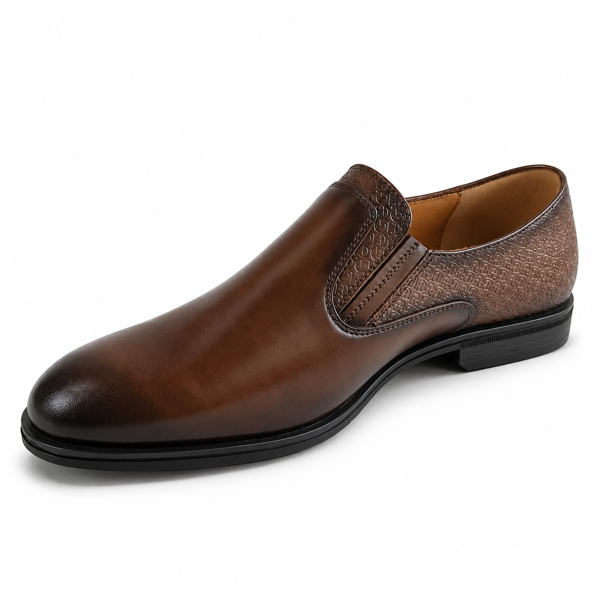 Pantofi Eleganți Bărbați CONHPOL 8220-2108-G2P28 Maro – Piele Naturală - vedere 3/6