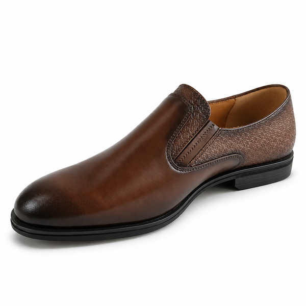 Pantofi Eleganți Bărbați CONHPOL 8220-2108-G2P28 Maro – Piele Naturală - vedere 3/6