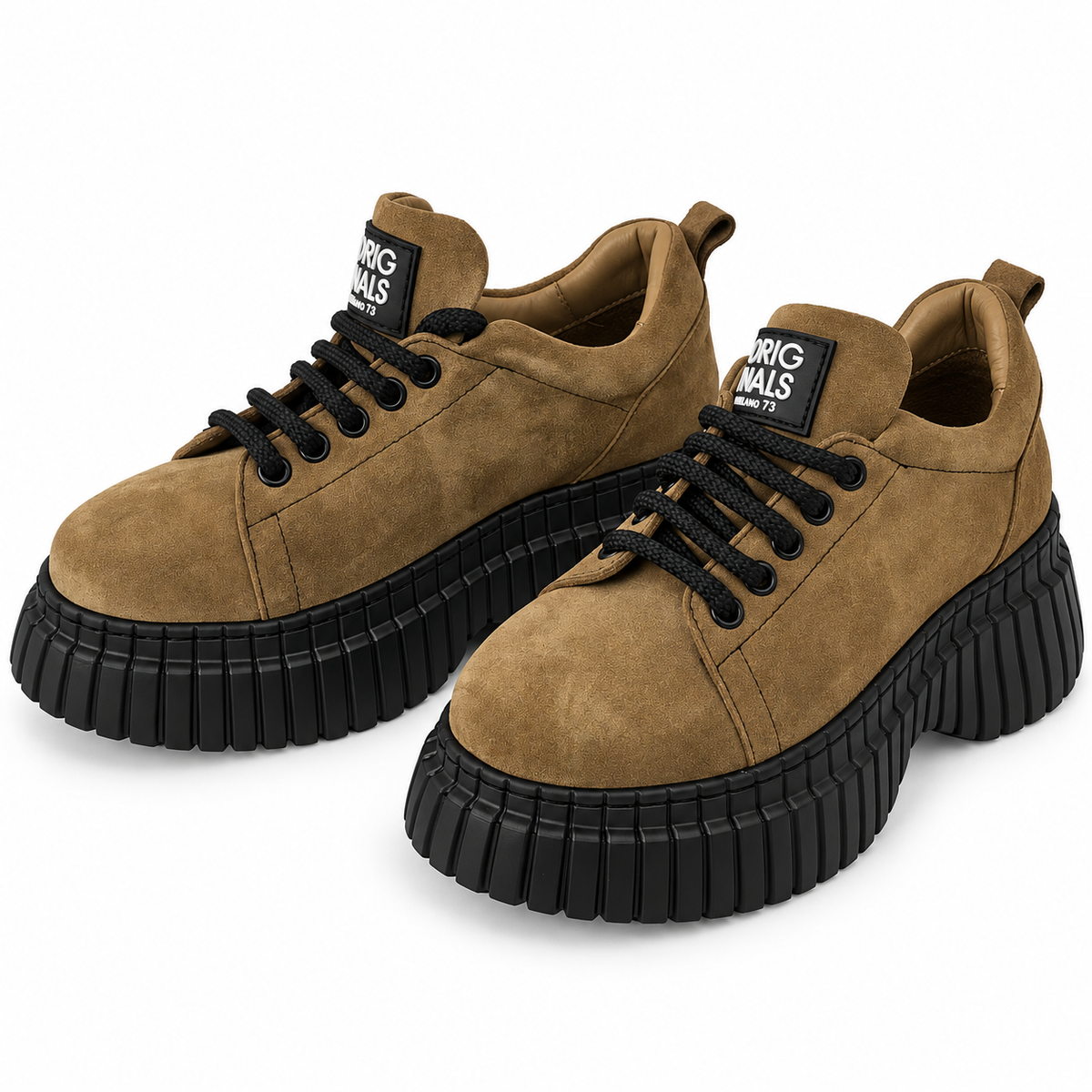 Pantofi Casual Damă Dogati 018 70940 Tutun Velur – vedere 10