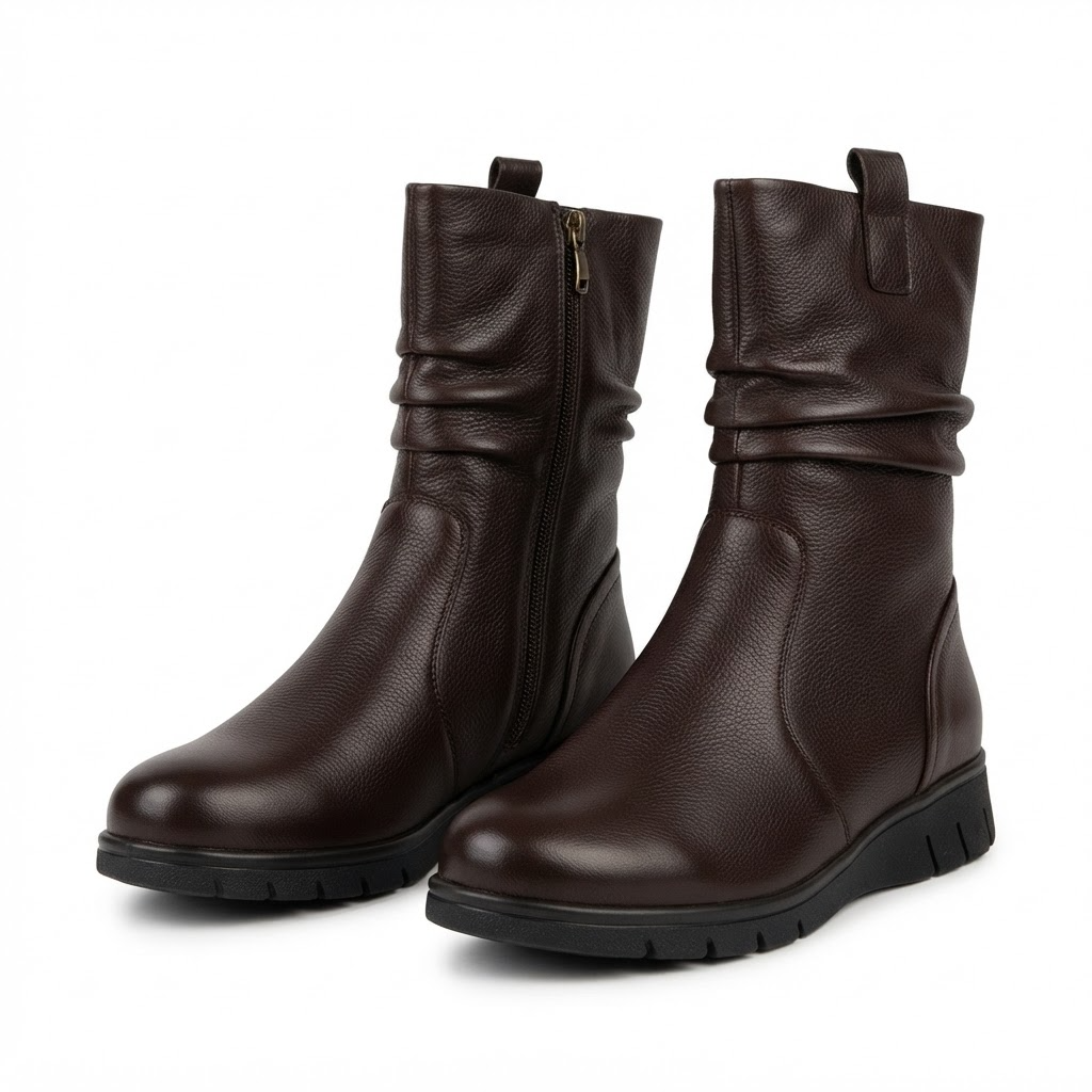 Ghete Casual Damă Caprice 26455-45 337 Maro Închis – Piele Naturală – vedere 10