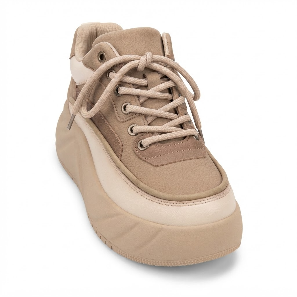 Pantofi Sport Damă Franco Gerardo 77038 Khaki – vedere 10