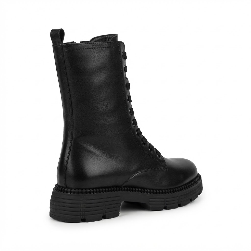 Ghete Casual Damă Dogati 002 23653 Negru – Piele Naturală – vedere 10