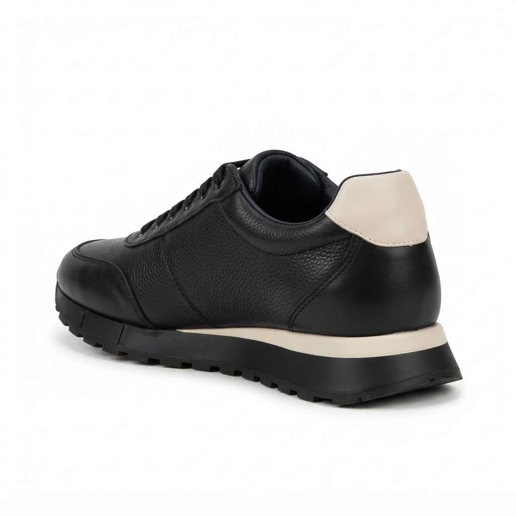Pantofi Sport Bărbați Franco Gerardo 5327 Negru – Piele Naturală – vedere 11
