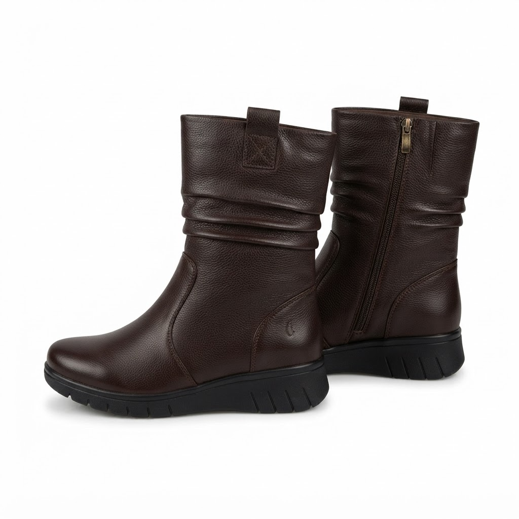 Ghete Casual Damă Caprice 26455-45 337 Maro Închis – Piele Naturală – vedere 11
