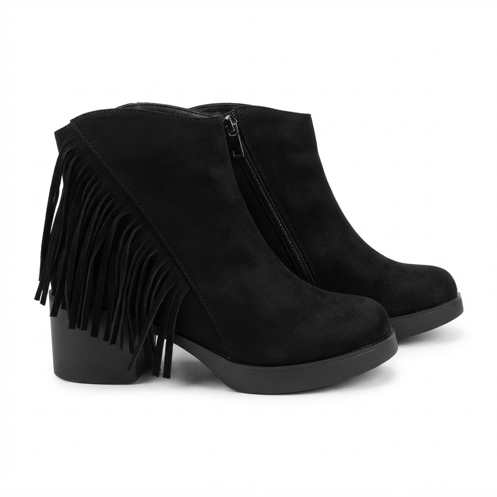 Ghete Casual Damă Formazione 963-5 Negru – vedere 11