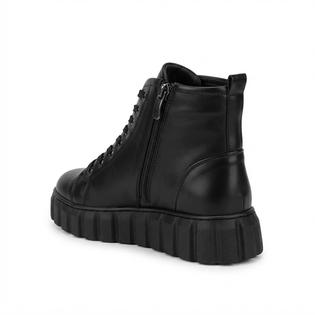 Ghete Casual Damă Bioflex 023 AE 025 Negru – Piele Naturală – vedere 11