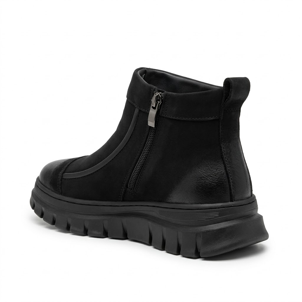 Ghete Casual Bărbați Franco Gerardo 5787 Negru – vedere 12