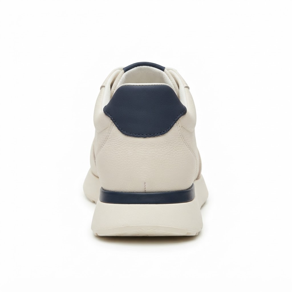 Pantofi Sport Bărbați Franco Gerardo 5327 Alb-Bleumarin – Piele Naturală – vedere 12