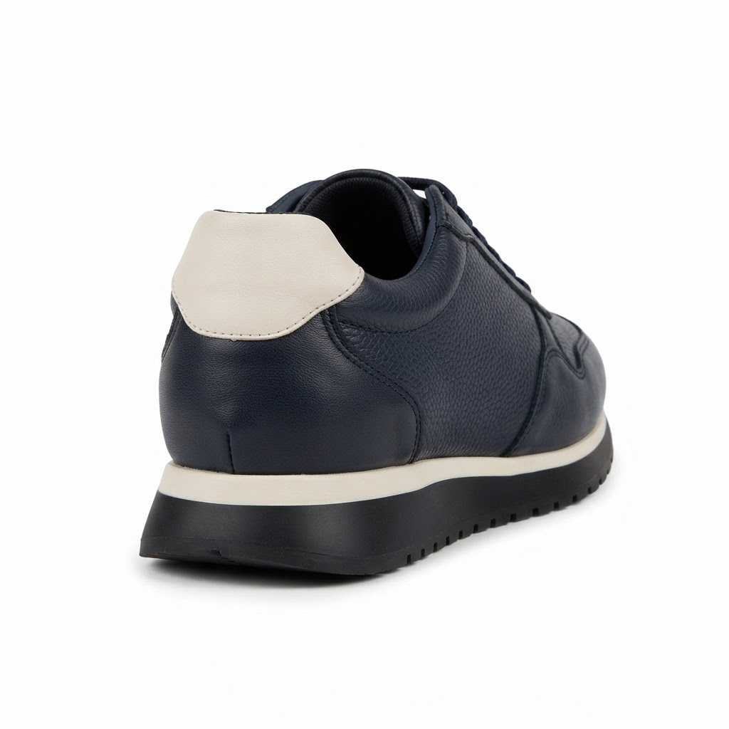 Pantofi Sport Bărbați Franco Gerardo 5327 Negru – Piele Naturală – vedere 12