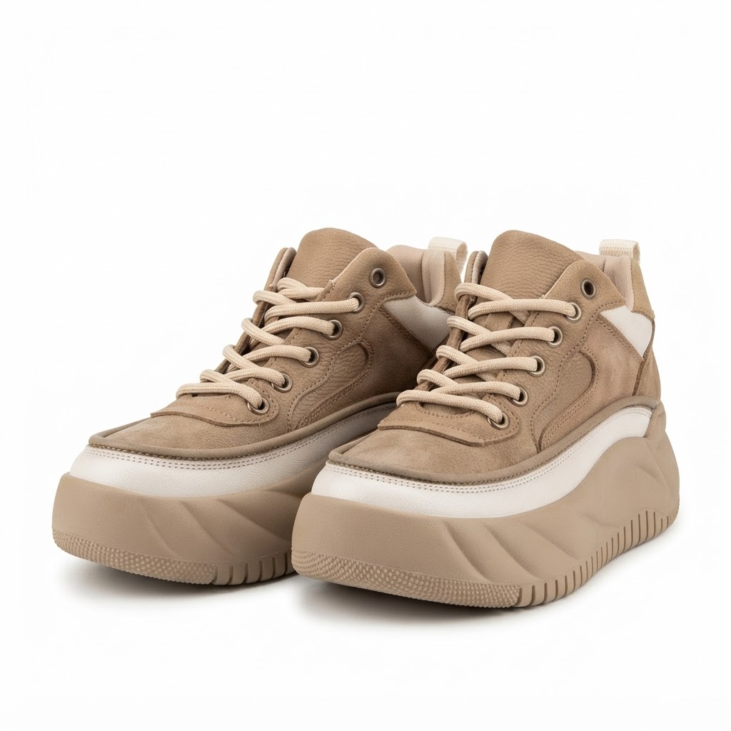 Pantofi Sport Damă Franco Gerardo 77038 Khaki – vedere 12